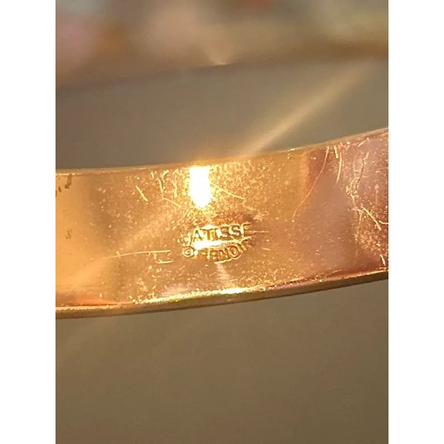 1950s Vintage 1950s Matisse Renoir Copper Enamel Bracelet | Signed Mid-Century Modern Jewelry For Sale - Image 5 of 5