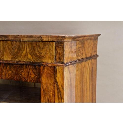 19th Century Biedermeier Walnut Cabinet, Austria, 1835 For Sale - Image 13 of 18