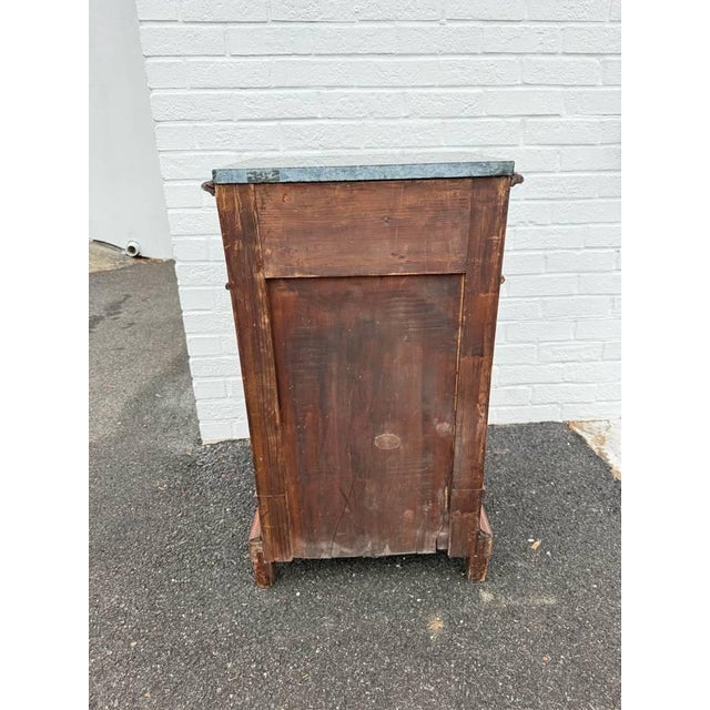 Pair of 19th Century French Cupboard Side Tables With Marble Tops For Sale In Washington DC - Image 6 of 17