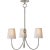 Reed Small Chandelier in Antique Nickel with Natural Paper Shades Designer: Thomas O'Brien Min. Custom Height: 20" O/A...
