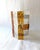 Amber Striped Murano Glass Wall Sconce attributed to AV Mazzega, 1970s For Sale - Image 4 of 14