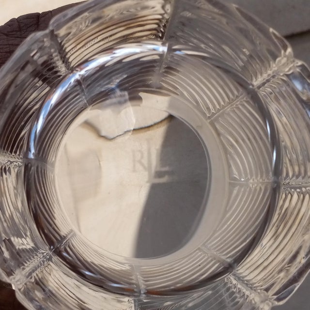 1990s 1990s Ralph Lauren Crystal Herringbone 2x Double Old Fashioned Glasses For Sale - Image 5 of 8