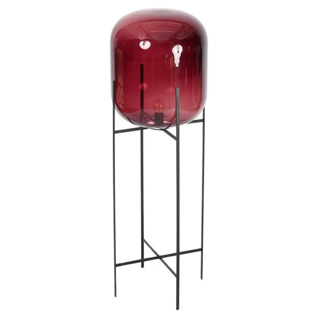 Large Purple Oda Floor Lamp in Blown Glass attributed to Sebastian Herkner For Sale - Image 17 of 17