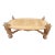 French Bleached Oak Coffee Table From Estate in France, British Colonial Style - 20th Century For Sale