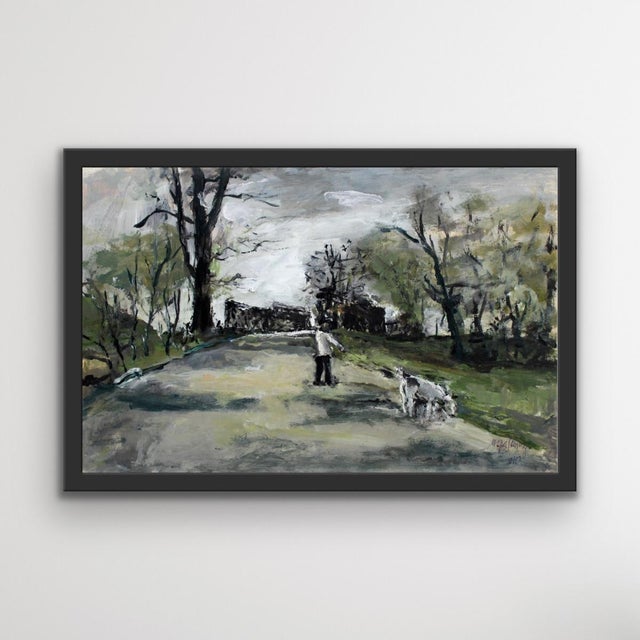 The painting is signed. It has a certificate of authenticity. The painting is offered without the frame. The photos may...