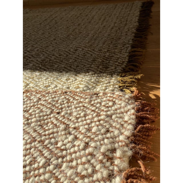 Handwoven Wool Area Rugs, 2010s, Set of 2 For Sale - Image 4 of 9