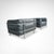 Gray LC3 Down Cushions Y Leather Armchairs by Le Corbusier for Cassina, 1990s, Set of 2 For Sale - Image 8 of 11