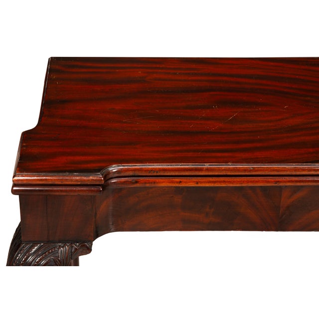 English George III Mahogany Gate Leg Card Game Table Circa 1770 For Sale - Image 10 of 18