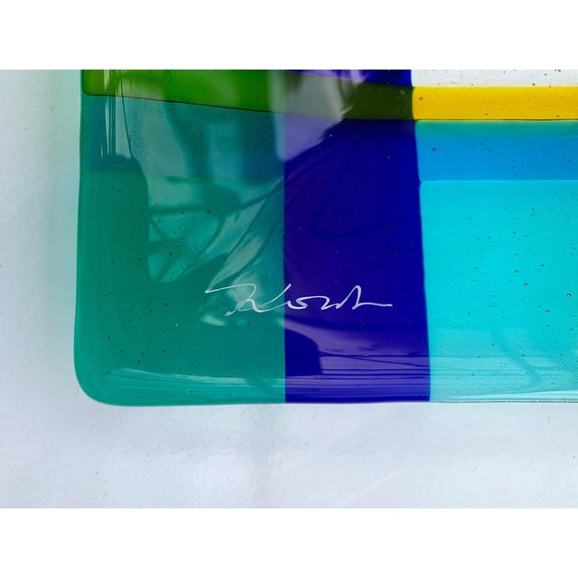 Vintage Danish Art Glass Bowl from Greve Glaskunst, 1980s For Sale - Image 13 of 18