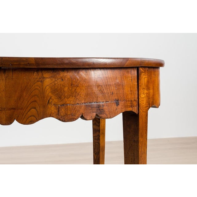 Antique Biedermeier Elm Dining Table, 1800s For Sale - Image 9 of 18