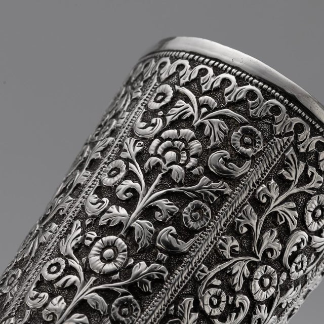 Antique 19th Century Indian Kutch Silver Beaker, 1890 For Sale - Image 11 of 15