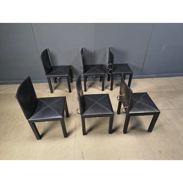 Paolo Piva Arcadia Dining Chairs by Paolo Piva for B&B Italia, 1980s, Set of 6 For Sale - Image 4 of 18