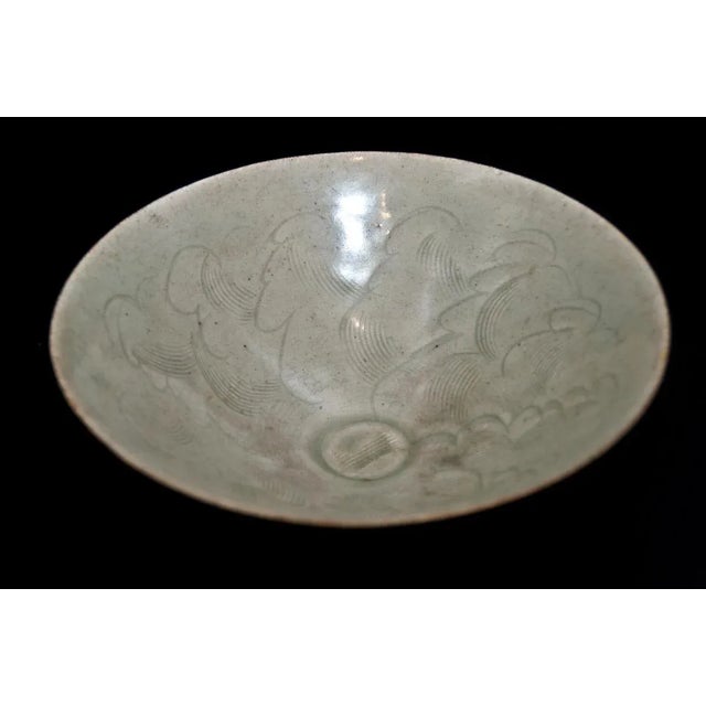Small Antique Chinese Sung Period Circular Stoneware Bowl For Sale - Image 3 of 5