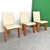 Mid-Century Modern Chairs with Tripod Structure and Beige Leather Upholstery, 1970s, Set of 6 For Sale - Image 3 of 17