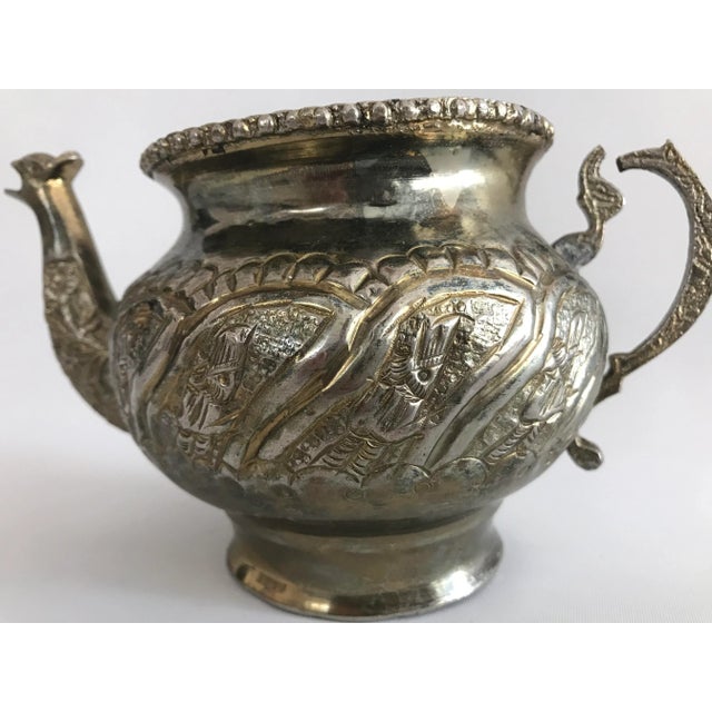 Vintage Turkish Brass Tea Kettle For Sale - Image 10 of 11