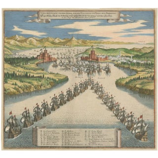 Venetian Fleet vs. Ottoman Turks, 1656, Paper For Sale