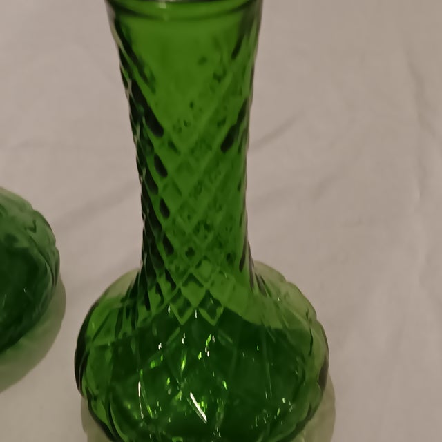 Vintage Hoosier 4095 Emerald Green Vase For Sale In Chicago - Image 6 of 7