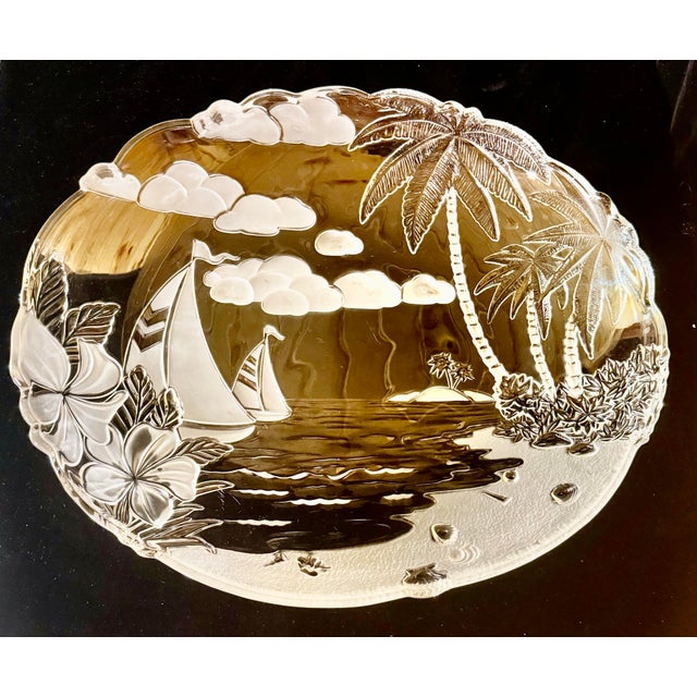 1980s Mikasa Santa Cruz Crystal Large Platter For Sale - Image 11 of 12
