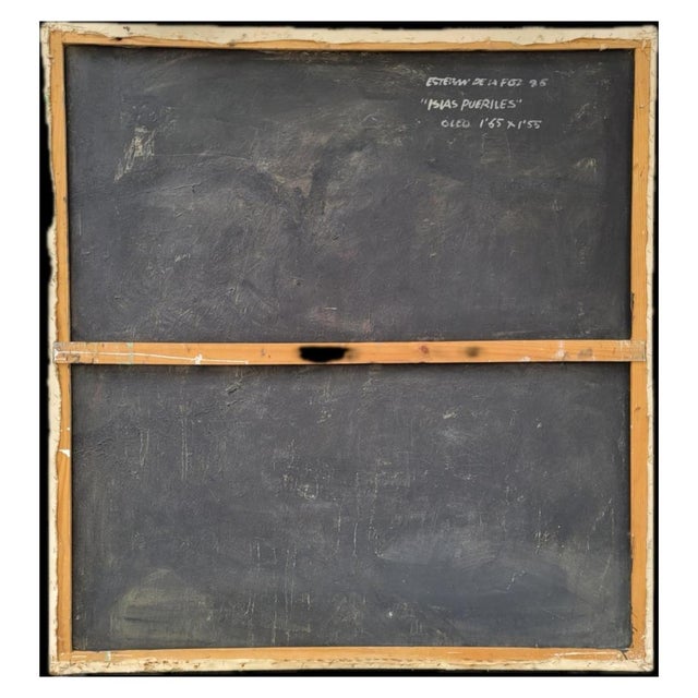 Esteban de la Foz, Childhood Islands, 1996, Oil on Canvas For Sale - Image 3 of 18