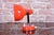 Mid-Century Czech Lacquered Metal Table Lamp attributed to Napako, 1960s For Sale - Image 3 of 11