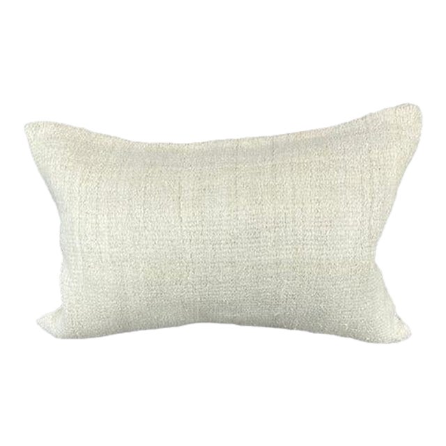 16 x 24 Hemp Pillow Turkish Cushion Natural White Pillow Cushion Cover For Sale