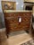 18th Century Louis XVI Style Epoque Mahogany Officer's Commode. Gorgeous shape. See detailed pics for small miasing piece...