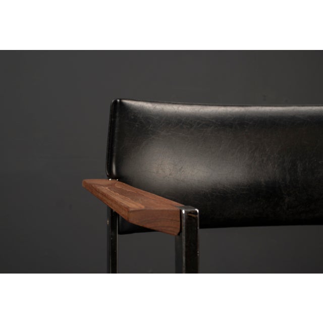 Mid-Century Black Armchair, 1960s For Sale - Image 11 of 18