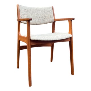 Armchair in Teak and Wool by Erik Buch for Nova Møbler For Sale