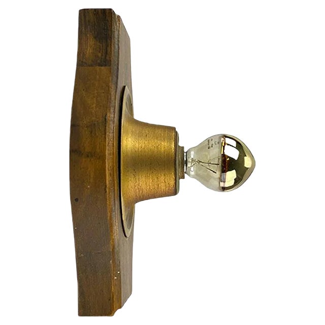 Brass Wall Lamp, 1960s For Sale