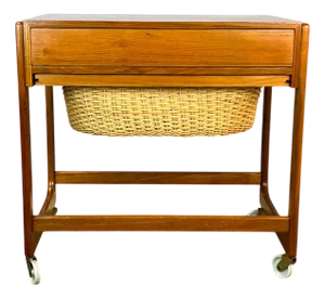 Rollable Sewing Box in Teak by BR Gelsted Denmark, 1960s