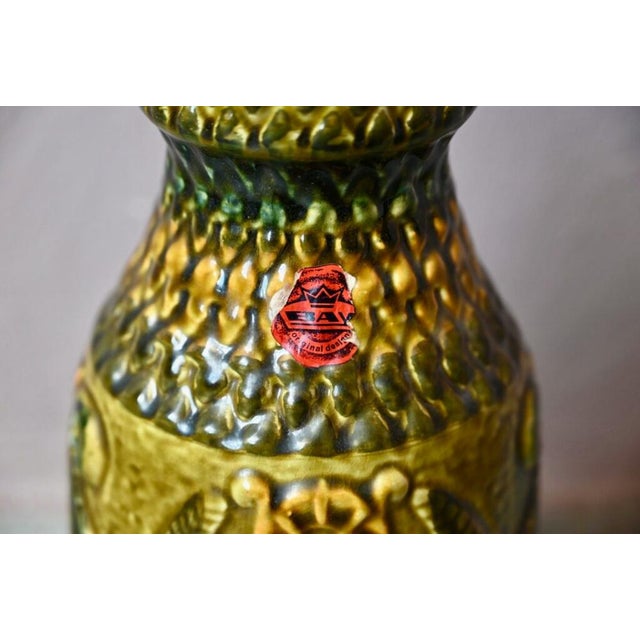 Ceramic Large Brutalist Vase by Bodo Mans for Bay Keramik, 1950s For Sale - Image 7 of 10