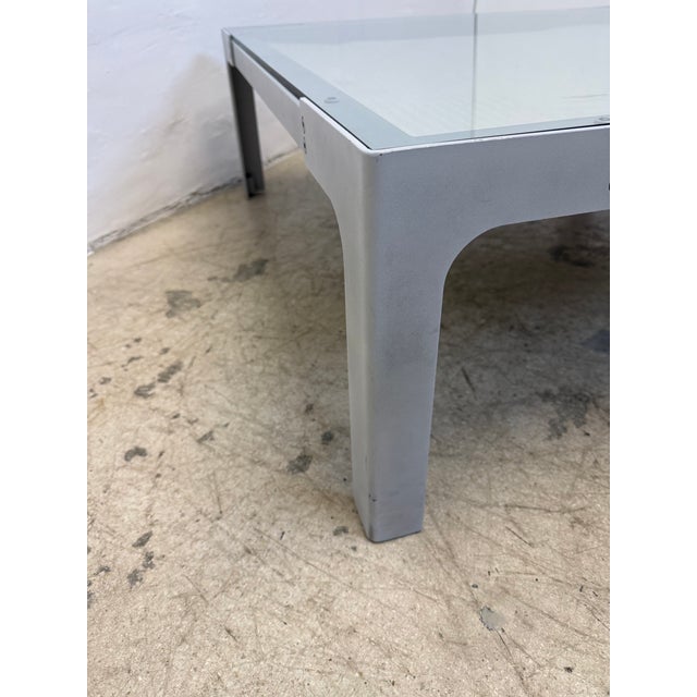 Enzo Berti Glass and Steel "Dune" Coffee or Cocktail Table for La Palma, 1990s For Sale - Image 10 of 15