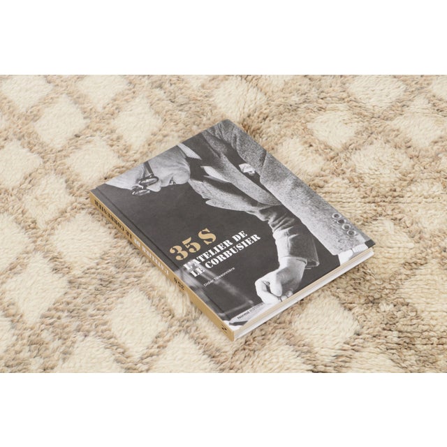 Vintage Moroccan Berber Rug With Cream Diamond Lattice by Rug & Kilim, 1950-1959 For Sale - Image 9 of 9