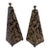 Chinoiserie Black and Gold Obelisks - Pair For Sale