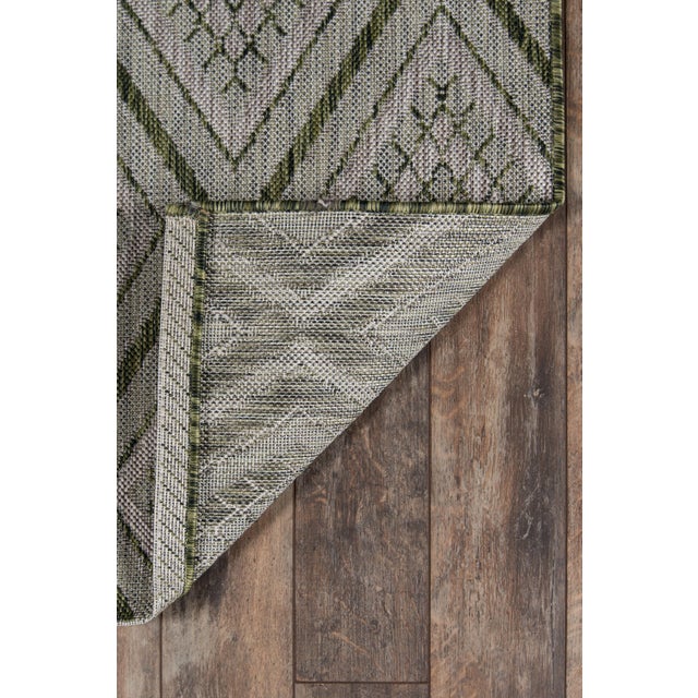 2020s Madcap Cottage Lake Palace Rajastan Weekend Green Indoor/Outdoor Area Rug 3'11" X 5'7" For Sale - Image 5 of 6