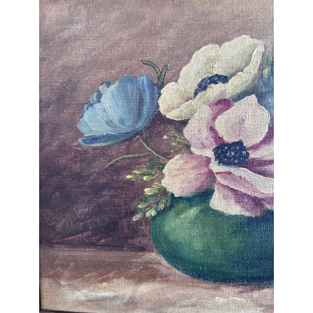 Still Life with Flowers, Oil Painting, Framed For Sale - Image 10 of 15