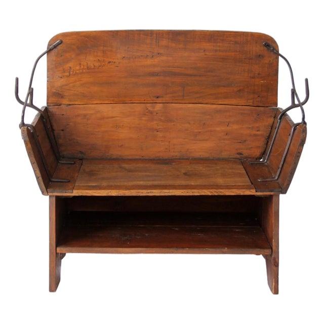 Antique American Buggy Seat Bench For Sale