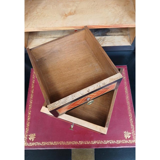 Wood Antique Napoleon III Secretaire, 1870 For Sale - Image 7 of 8