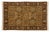 Gold Vintage Armenian Sultanabad Design Rug - 4' X 6'2" For Sale - Image 8 of 9