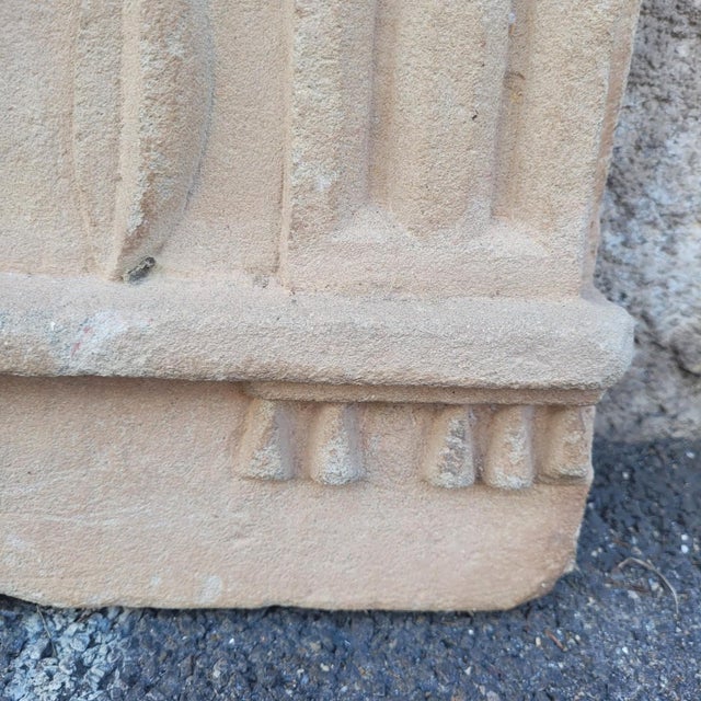 19th Century Antique Bas-Relief in Sculpted Stone, 1800s For Sale - Image 5 of 15
