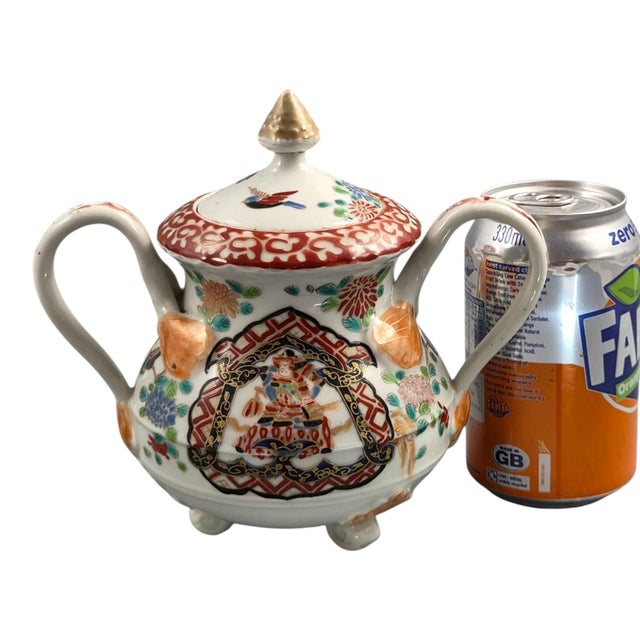 Japanese Imari Sugar Bowl and Cover by Hichozan Fukagawa for Arita For Sale - Image 13 of 14