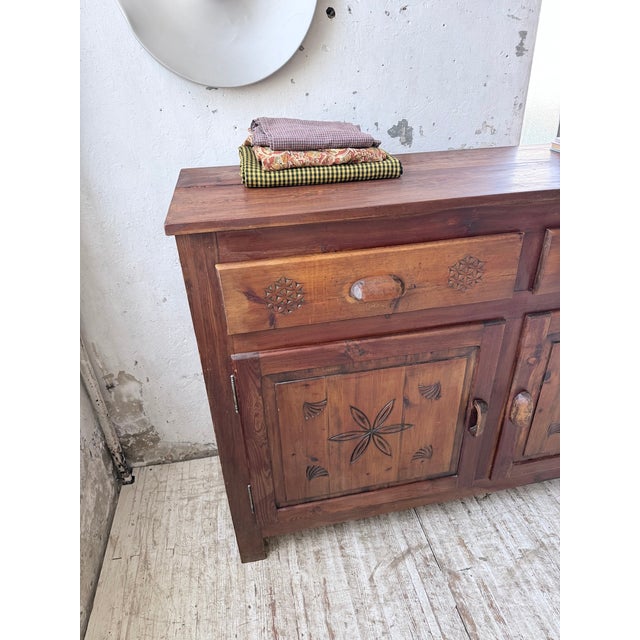 Folk Art Jam Cupboard from Savoyard, 1950s For Sale - Image 15 of 18