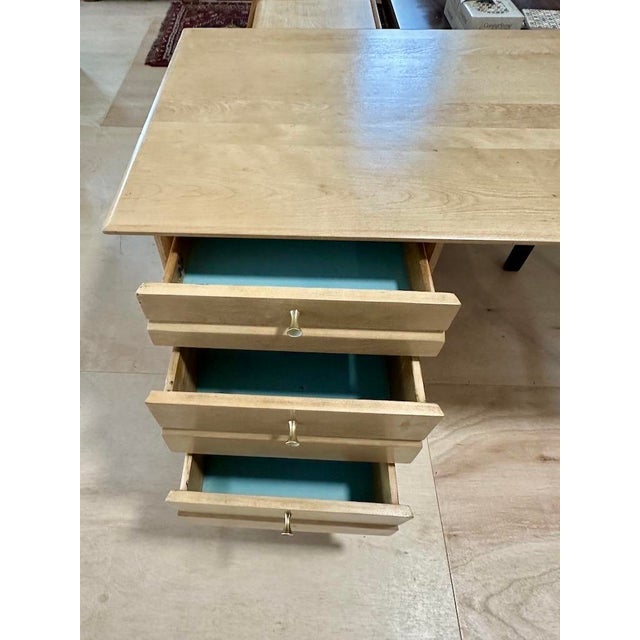 1950s Heywood Wakefield ‘Cadence’ Rare Writing Desk For Sale - Image 12 of 15