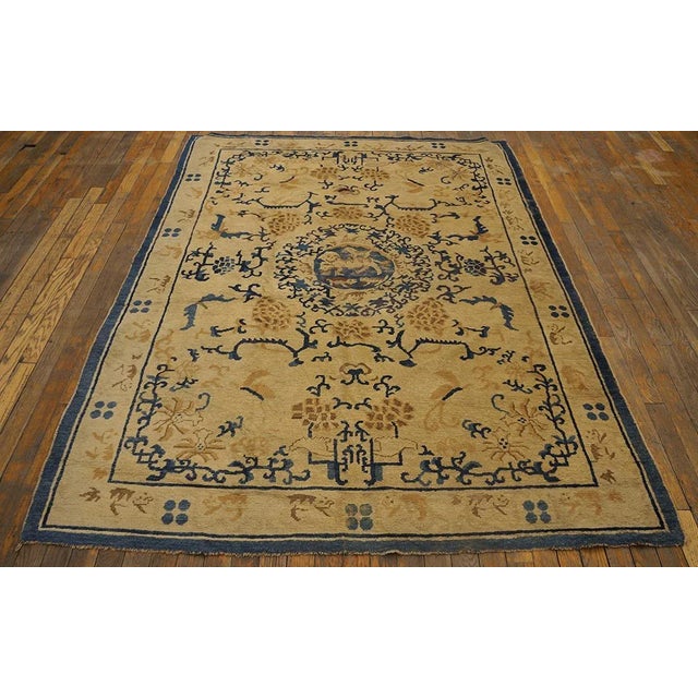 19th Century Chinese Ningxia Carpet ( 4' 10" x 6' 6" - 147 x 198 cm )
