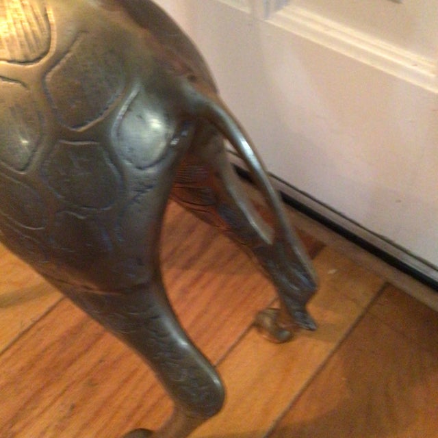 70’s Brass Giraffe Large 32.5" For Sale - Image 9 of 12