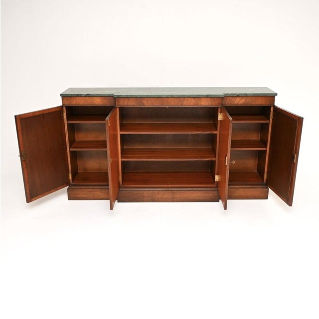 Marble Top Grill Front Sideboard, 1930s For Sale - Image 3 of 10