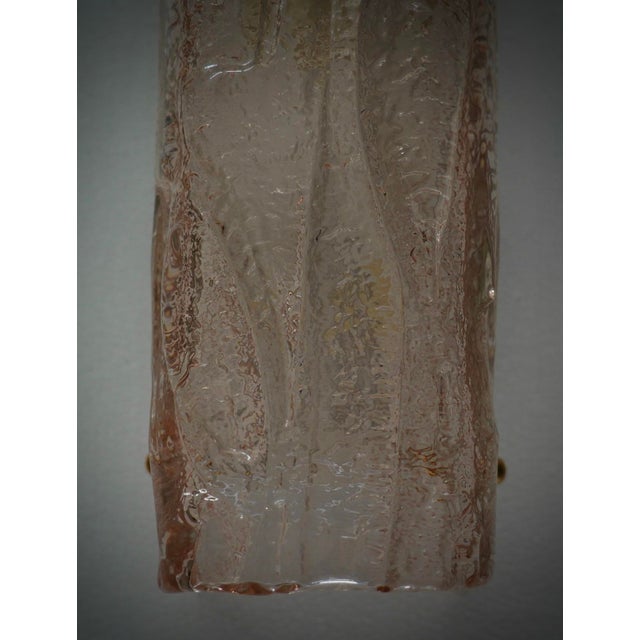Pink Murano Art Glass Light Pink Color Wall Light For Sale - Image 8 of 9