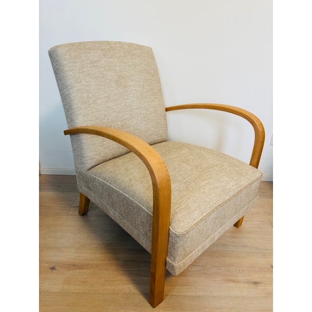 Vintage Model H-213 Armchair from Jindrich Halabala, Czechoslovakia, 1940s For Sale - Image 10 of 11