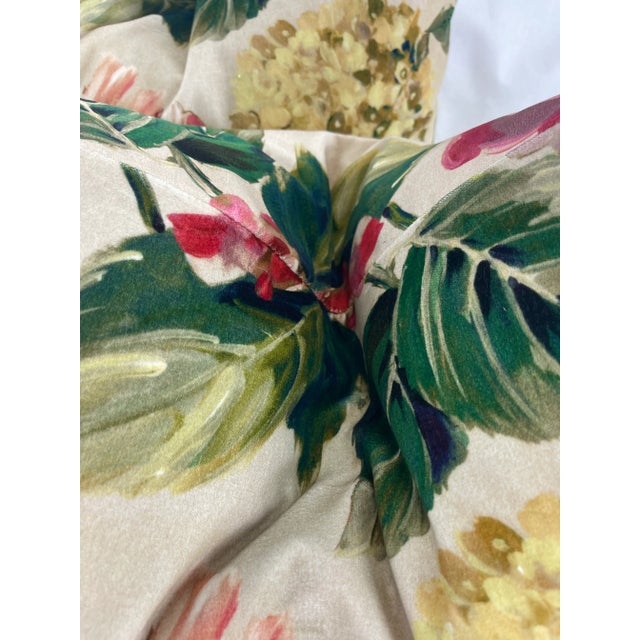 Transitional Prestigious Textiles "Grand Palais Fountainbleau Velvet" in Ruby 22" Pillows-A Pair For Sale - Image 3 of 6