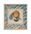 Original Hot Air Balloon Print, custom framed with marbleized paper matte.
